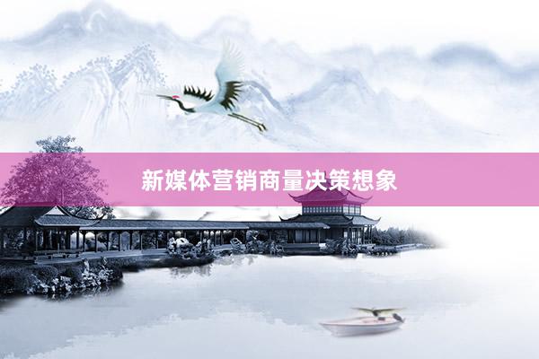 新媒体营销商量决策想象